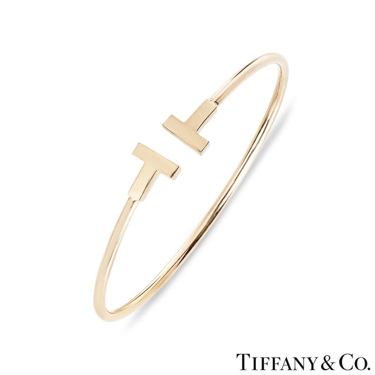 Tiffany & Co. Rose Gold Tiffany T Wire Bracelet Size Medium 60010744 Tiffany & Co. Rose Gold Tiffany T Wire Bracelet Size Medium 60010744